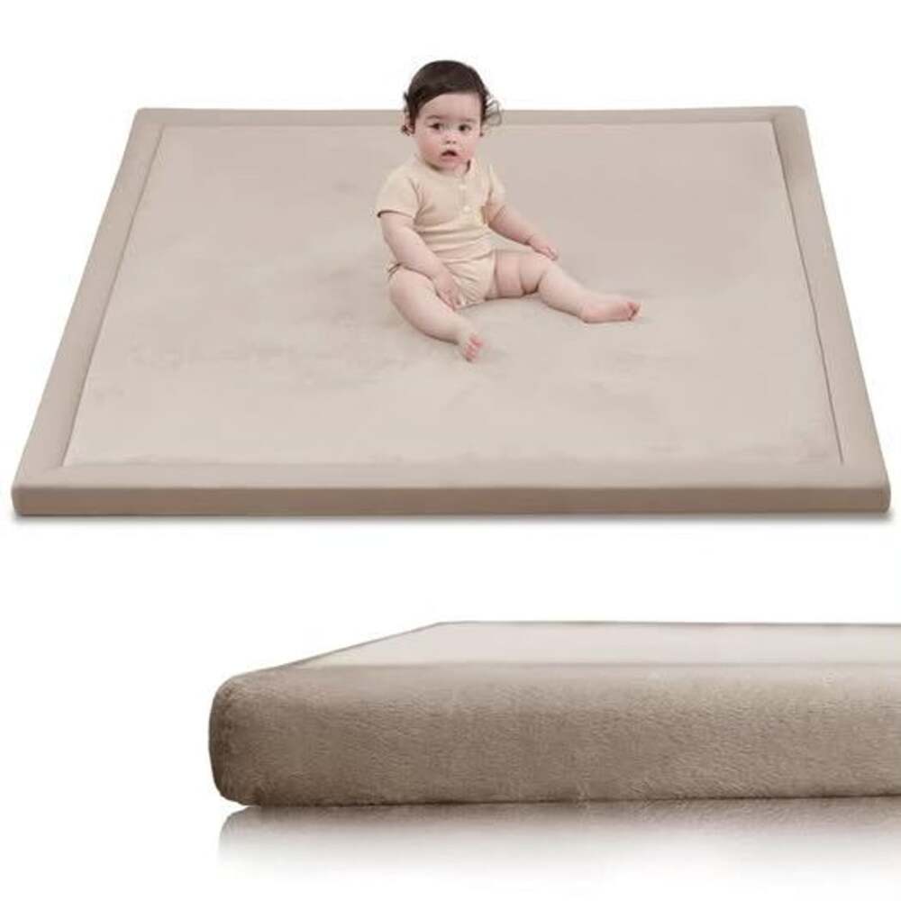 Huloo Sleep Ultra Soft Baby Play Mat 50x50 Beige